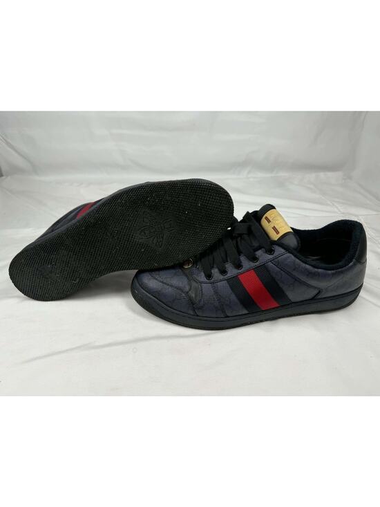 Men\'s Size 12.5 Gucci Screener GG Web Blue SPB-JB 366631 main image 11